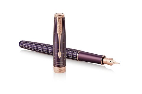 Ручка перьевая Parker Sonnet Premium, Purple Cisele PGT, F (1931542)