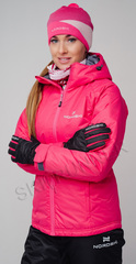 Утеплённая прогулочная лыжная куртка Nordski Motion Raspberry женская