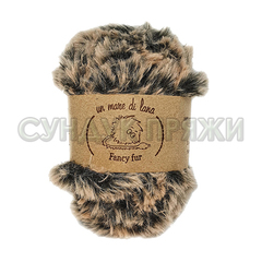 Wool Sea Fancy Fur 1042 (черно-бежевый меланж)