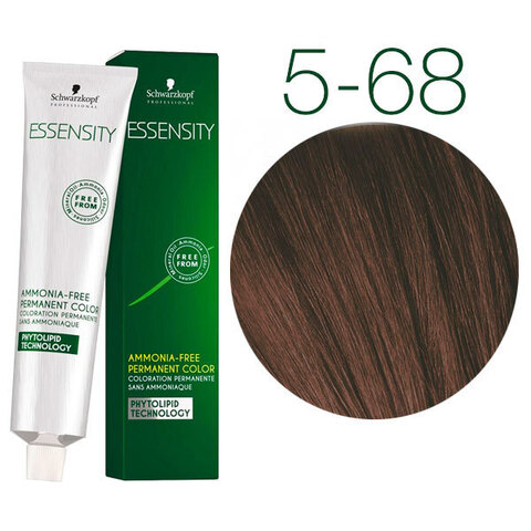 Schwarzkopf Professional Essensity 5-68 (Светлый коричневый шоколадный красный) - Безаммиачный краситель для волос