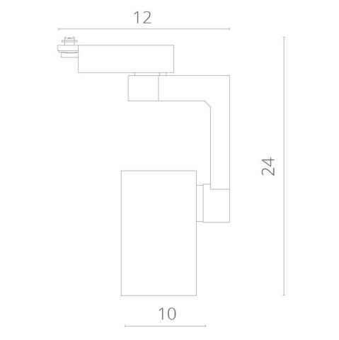 Трековый светодиодный светильник Arte Lamp TRACCIA A2330PL-1WH