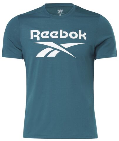 Футболка теннисная Reebok Workout Supremium SS Graphic - midnight pine