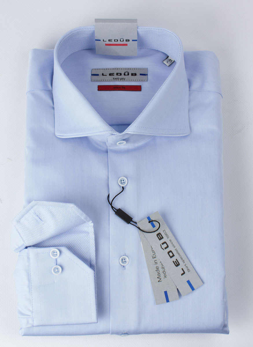 Рубашка Ledub slim fit 0135786-120-120-910-SF-Blue