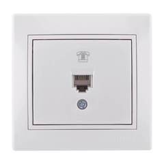 MIRA 701 0202 137 Розетка тел евро бел.с вст. с/у