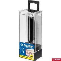 ЗУБР 14 x 51 мм, хвостовик 12 мм, фреза пазовая прямая, Профессионал (28780-14-51-12)