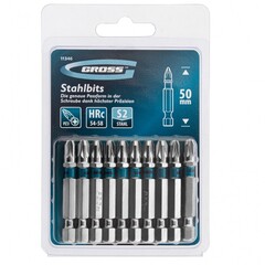Бита РZ3 х 50, сталь S2, 10 шт. Gross, 11346