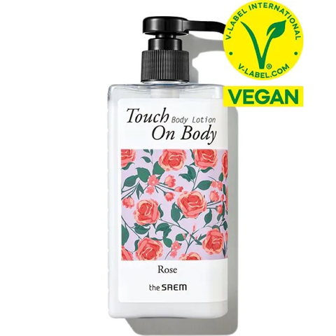 The Saem Touch On Body Rose Body Lotion Парфюмированный лосьон для тела с экстрактом розы