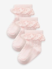 Носки для малышей Next 518-559, 3 шт., Розовый