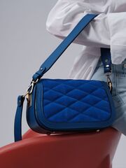 Сумка через плечо Deboro 30791 синяя гуашь