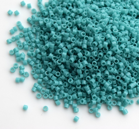 DBM-0729 Бисер цилиндрический Миюки делика 10/0 /Miyuki delica 10/0 Opaque Turquoise Green