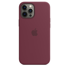 iPhone 12 Pro Max Silicone Case with MagSafe Plum