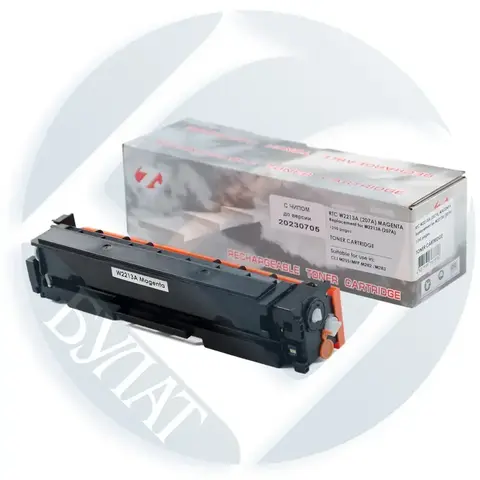 Тонер-картридж 7Q W2213A (207A) Пурпурный для HP CLJ M255, M282 (1250 стр.), новая версия чипа