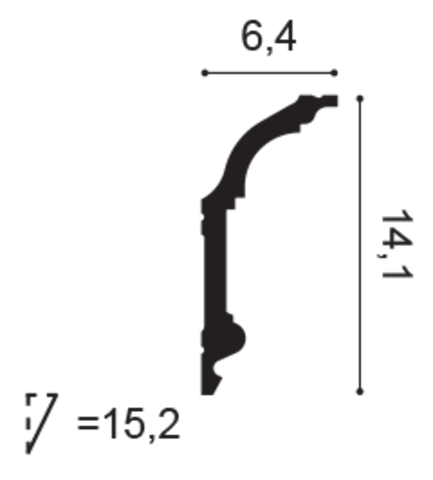 Карниз потолочный гибкий C339F
