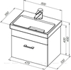 Aquanet 246951 Компл.2 - Тумба Верона 50 (Moduo Slim) цв.белый (246951)