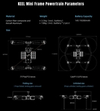 Карбоновая рама квадрокоптера ZHT AERO KEEL MINI (версия без моторов, пропеллеров, регуляторов ESC)