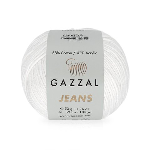 Пряжа Gazzal Jeans 1119 отбелка