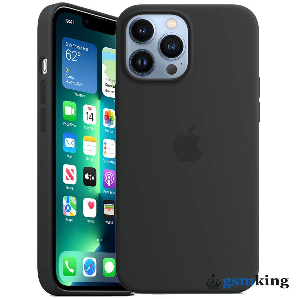 Чехол Apple Silicone Case with MagSafe iPhone 13 Pro Max Midnight «Тёмная  ночь» MM2U3ZE/A - цена 0.0 ₽.