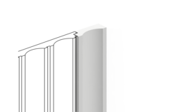 Финишный молдинг LF138B NP