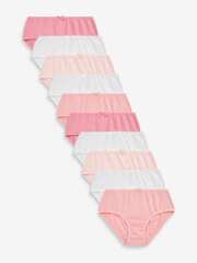 Трусы для девочки Next M93-551, 10 шт., Белый, Розовый