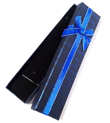 Подарочная коробка для украшений синяя