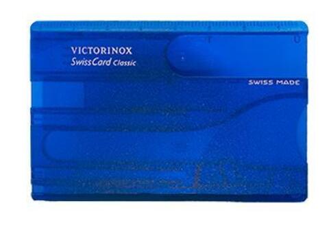 Корпус для швейцарской карты Victorinox SwissCard Classic (C.7122.T2) цвет синий полупрозрачный