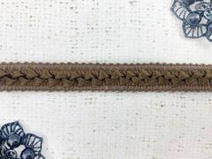 Тесьма декоративная Самоса с атласом, ш. 1,8 см, коричневый