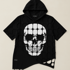 Футболка Skull с капюшоном и черепом