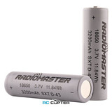 АКБ RadioMaster 3200mAh 3.7V Li-ion цилиндрический 18650 (2 шт) для TX16S / Boxer / TX12/ Pocket / MT12