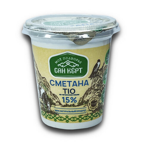 Сметана 15% 350гр 