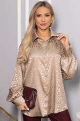 Рубашка атласная Все мысли о тебе (капучино) Б14503-7М LT Collection