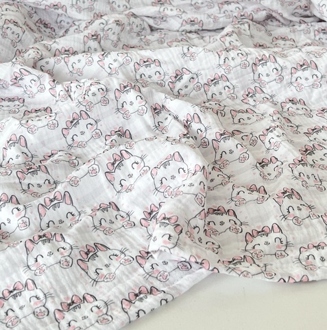 Пеленка муслин "Кошечки"