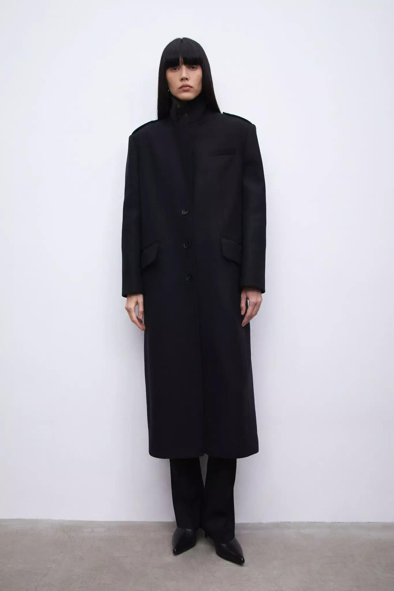 Пальто классическое, Черный