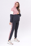 Утепленный спортивный костюм для беременных и кормящих 16026 т.серый-РОЗ.ДЫМКА