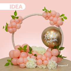 S 9''/23 см, Пастель, Дыня (663), 100 шт.