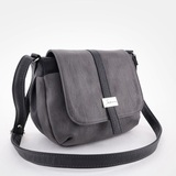 Сумка Саломея 106 македония серый + черный