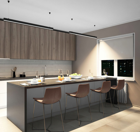 Подвесной светодиодный светильник Denkirs Hals DK9124-BK