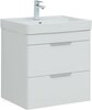 Aquanet 332258 Тумба с раковиной Ирис new 120 L подвесная 2 ящ. цв. белый глянец (332258)