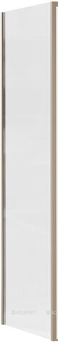 Aquanet AE65-F100-GBT AE65-F100-GBT Pleasure Evo, Бок.стекло 1000 мм-для двери, зол.браш.никель/прозр. Easy Clean (352432)