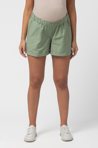 Шорты для беременных 16338 оливка