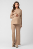 Костюм для беременных 14345 бежевый меланж