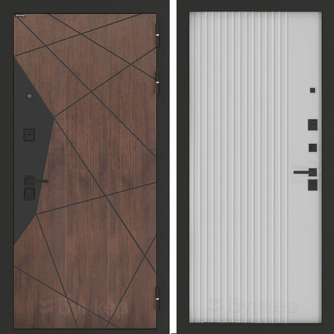 Входная металлическая дверь Бункер БН-14/ Хомс Белый софт рельеф