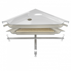 Поддон душевой 100х100 низкий акриловый