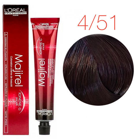 L'Oreal Professionnel Majirel 4.51 (Шатен красное дерево пепельный) - Краска для волос