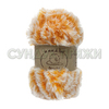 Wool Sea Fancy Fur 9989 (оранжево-белый меланж)