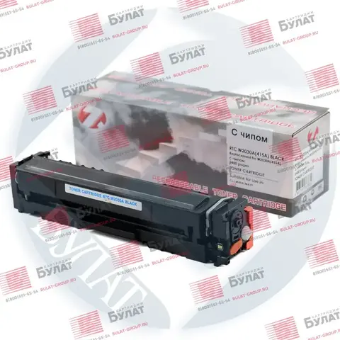 Тонер-картридж 7Q W2030A (415A) Чёрный для HP CLJ M454, M479 (2400 стр.), версия чипа 002.2322С