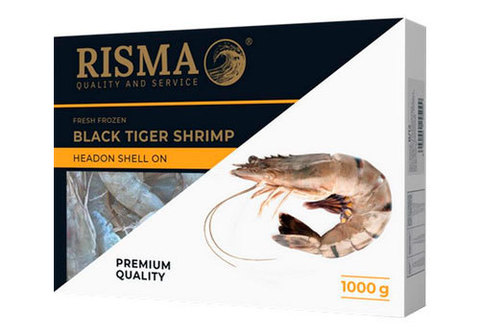 Креветки черные тигровые 8/12 Risma, 1кг