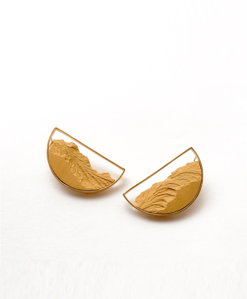 Серьги  Semicirculares Dorados