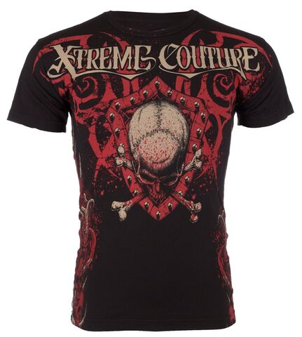 Xtreme Couture | Футболка мужская AMAZON Black Red X697 от Affliction перед