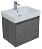 Aquanet 245239 Тумба с раковиной Nova Lite 60 1+1 ящ. цв. дуб рошелье (245239)