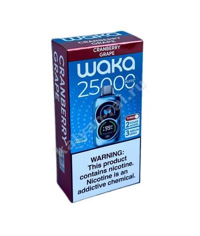 WAKA 25000 затяжек - Клюква Виноград, 5%